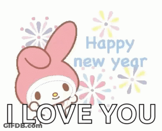 Love Melody Cute Happy New Year GIF