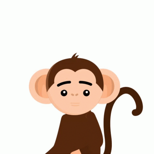 Love Monkey Hearts Kiss GIF