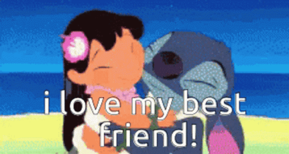 Love My Best Friend Lilo Stitch GIF