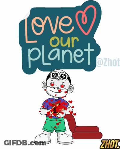 Love Our Planet Sticker GIF