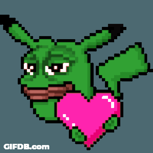 Love Pixel Art Sticker GIF
