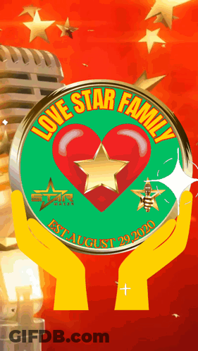 Love Star Family Logo With Heart GIF