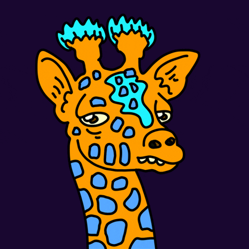 Love Struck Rizz Cartoon Giraffe GIF