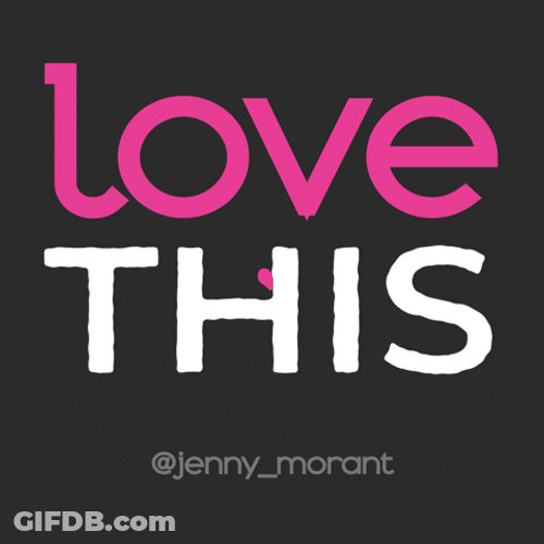 Love This Word Heart Pounding GIF