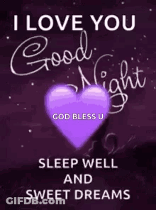 Love You Good Night God Bless Sweet Dreams GIF