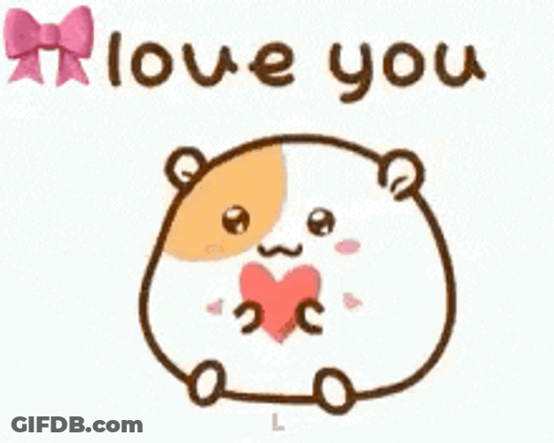 Love You Hamster GIF