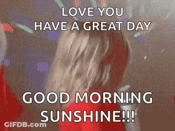 Love You Have A Great Day Good Morning Sunshine !! GIF