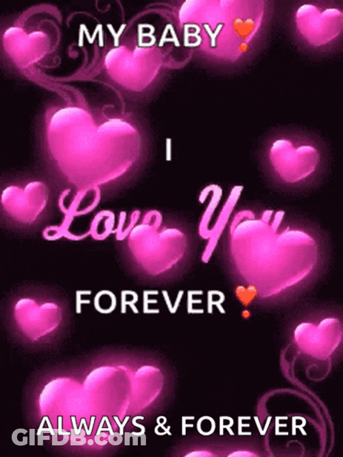 Love You Hearts GIF