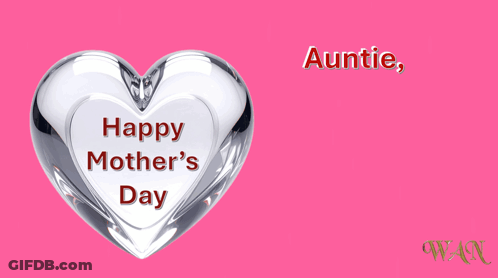 Love You Mom Poster With Yellow Heart GIF
