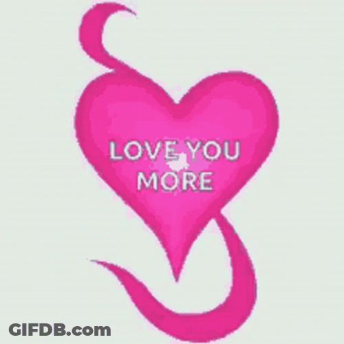 Love You More Heart River GIF