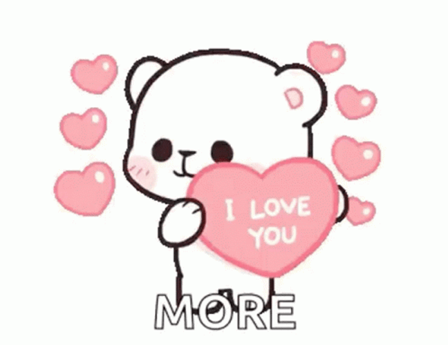 Love You More Milk Cat GIF