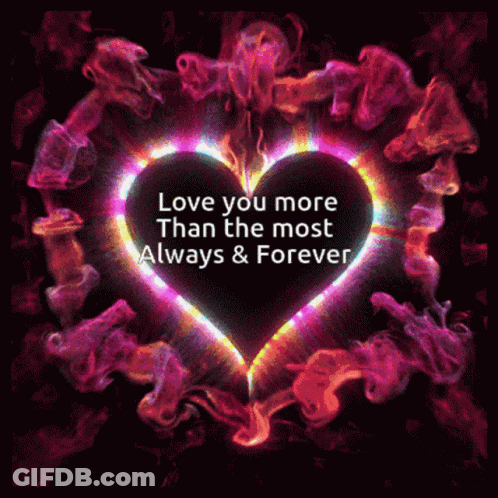 Love You More Than Forever Heart GIF