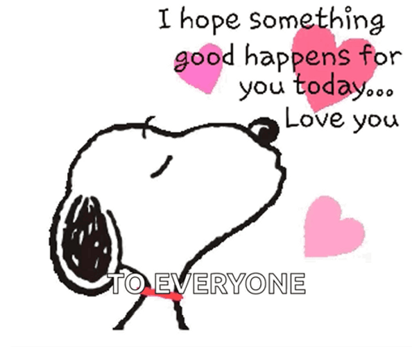 Love You Snoopy Saturday GIF