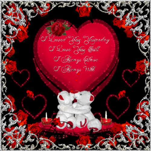 Love You So Much Bear Kissing GIF
