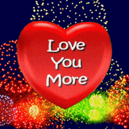 Love You So Much Spinning Heart GIF