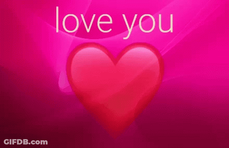 Love You So Much Zooming Text GIF