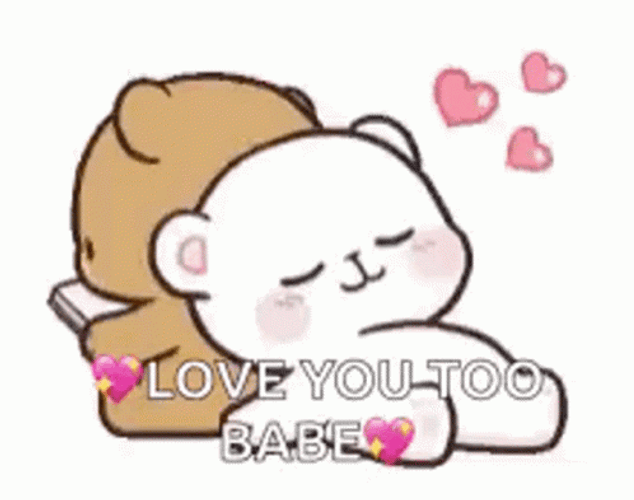 Love You Too Babe Milk & Mocha GIF