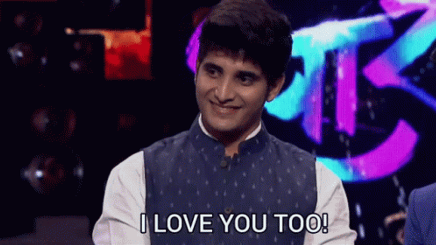 Love You Too Broadcast GIF