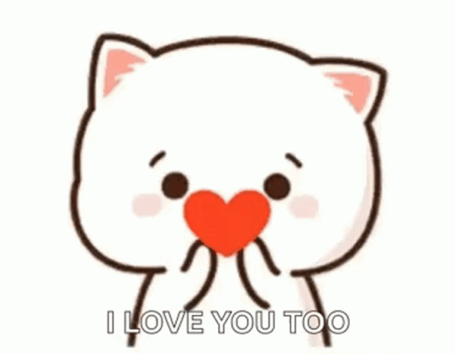 Love You Too Charming Peach GIF