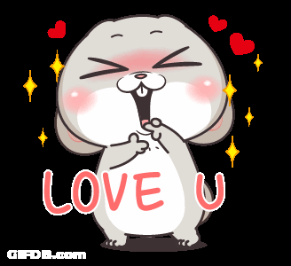 Love You With Very Miss Rabbit GIF