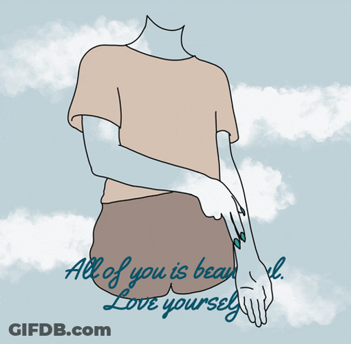 Love Yourself Transparent Sticker GIF