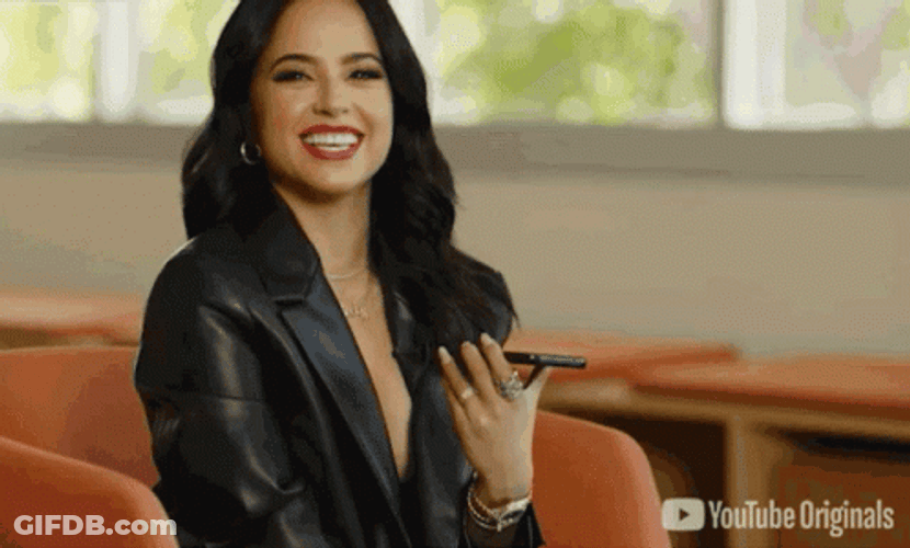 Lovely Becky G Classy Laugh GIF