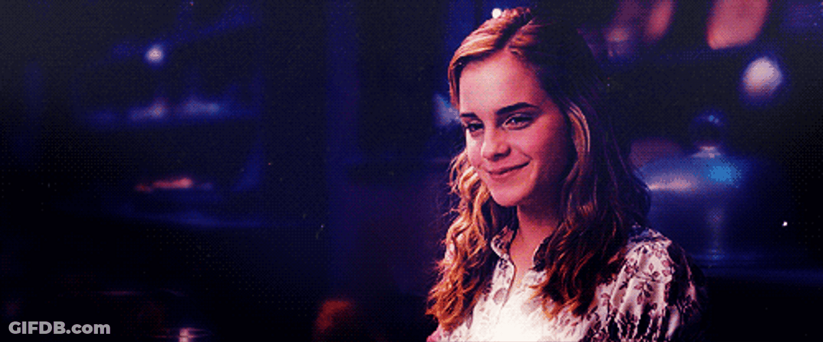 Lovely Hermione Giggles GIF