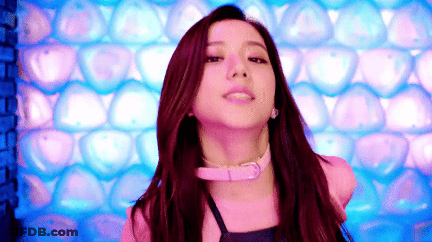 Lovely Jisoo Singing GIF