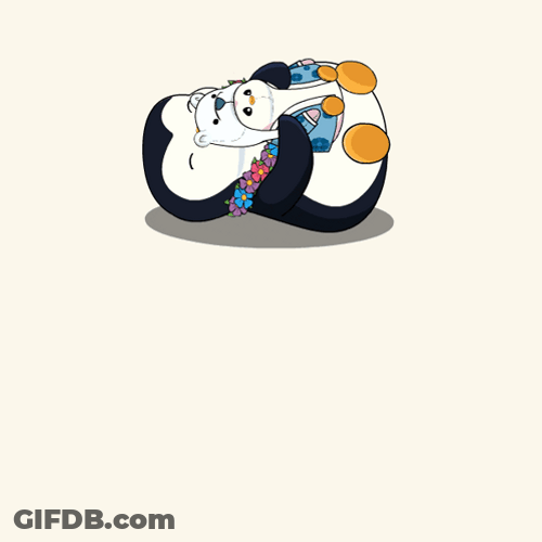 Lovely Penguin Hugging Squishmallow GIF