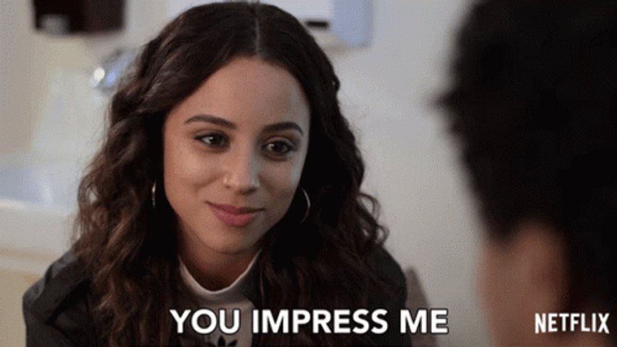 Lovely Young Lady I'm Impressed GIF