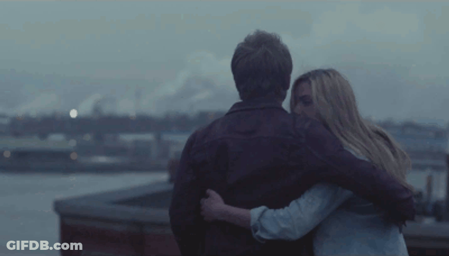 Lovers Passionate Snuggles GIF