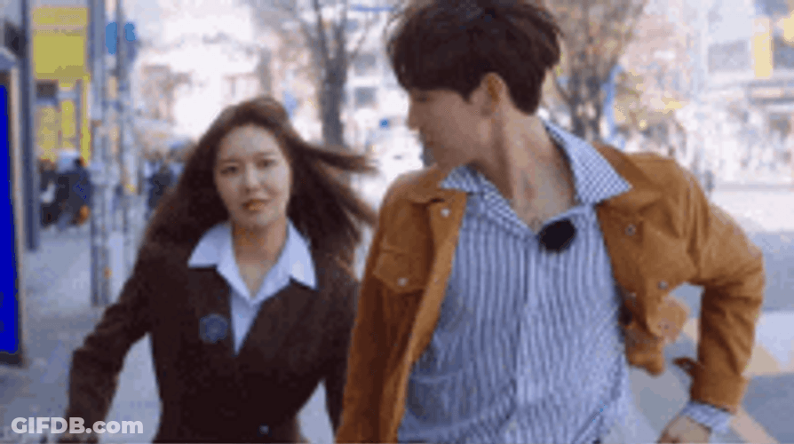 Lovers Running Away GIF