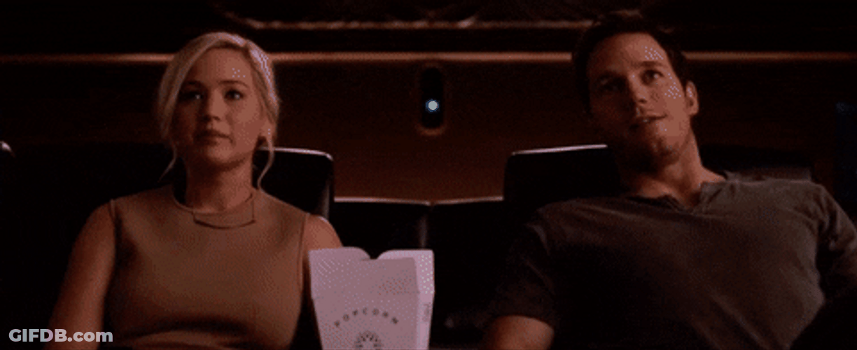 Lovers Watching Nimona Movie GIF
