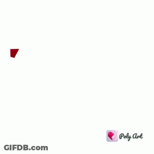 Low Poly Parrot Saying Poly Art GIF