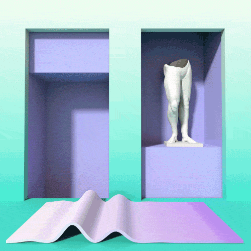 Lower Half Body Sculpture GIF