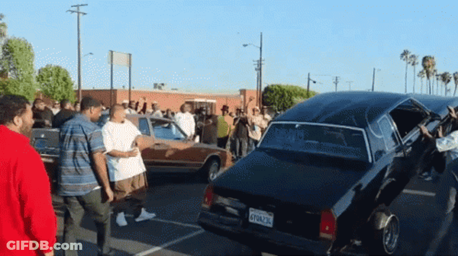 Lowrider Car Jumping GIF