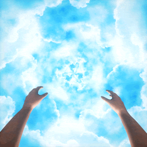 Lsd Light Blue Hand GIF