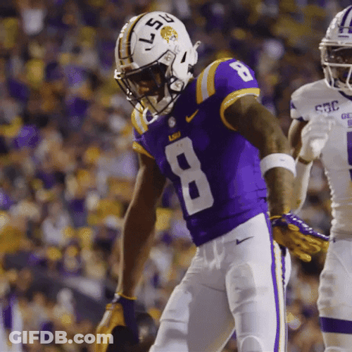 Lsu Football Dibbling Like Basketball GIF