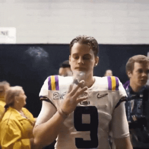 Lsu Football Joe Burrow Cigar GIF