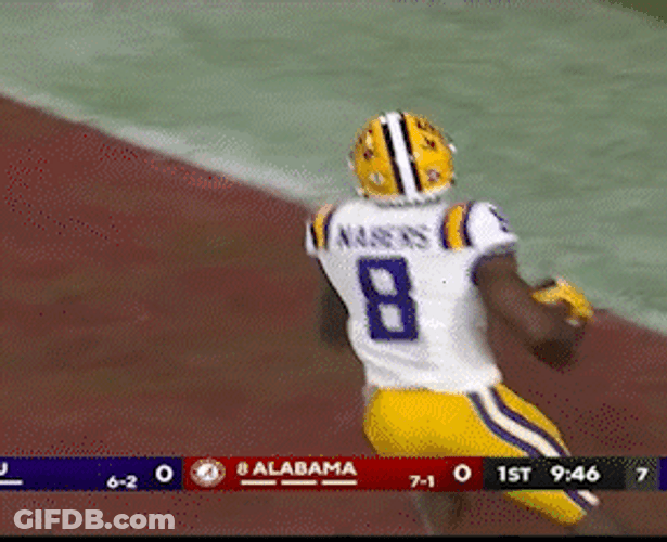 Lsu Football Malik Nabers Touchdown GIF