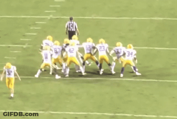 Lsu Football Team Fooling The Referee GIF