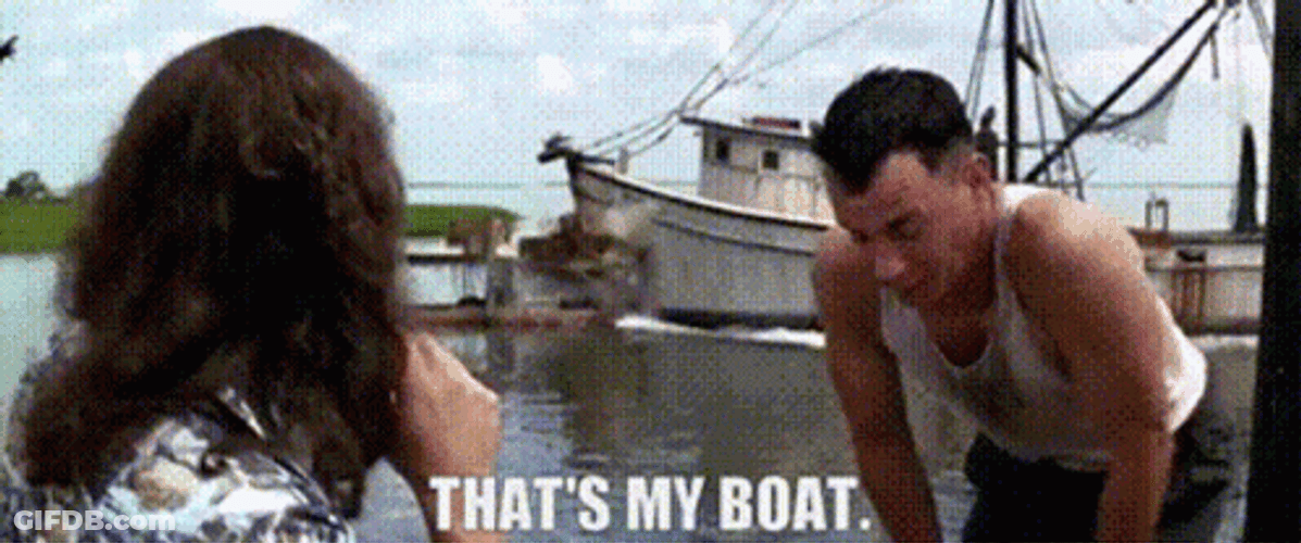 Lt Dan And Forrest Gump Found The Boat GIF