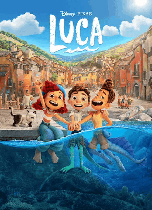 Luca Disney Pixar Poster GIF