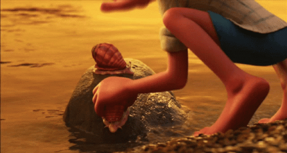 Luca Fixing His Hair GIF