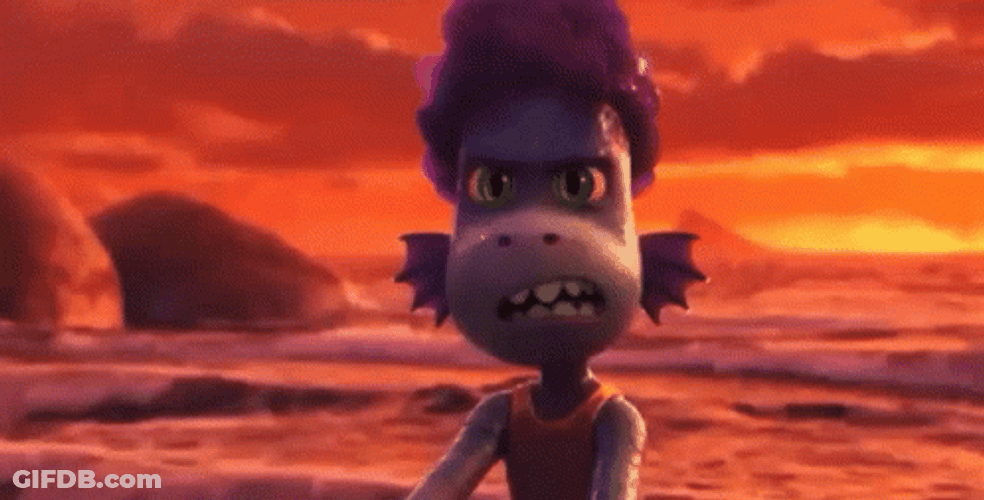 Luca Sea Creature Alberto Grin GIF
