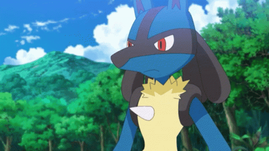 Lucario Aura Ready To Fight GIF