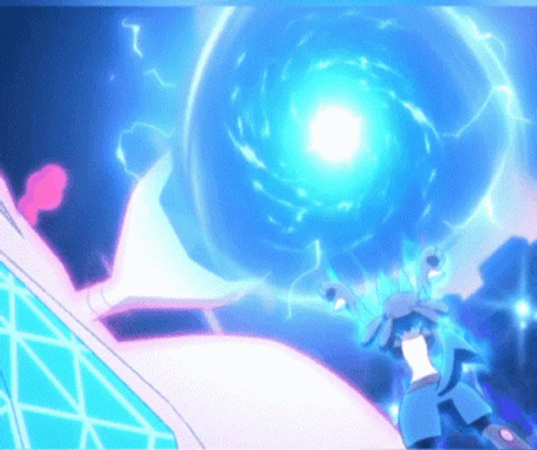 Lucario Charging Big Aura Sphere GIF