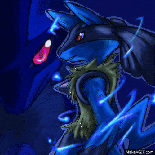 Lucario Fan Made Portrait Cool GIF