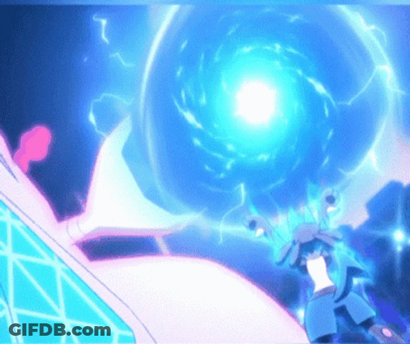 Lucario Forming A Huge Spirit Bomb GIF