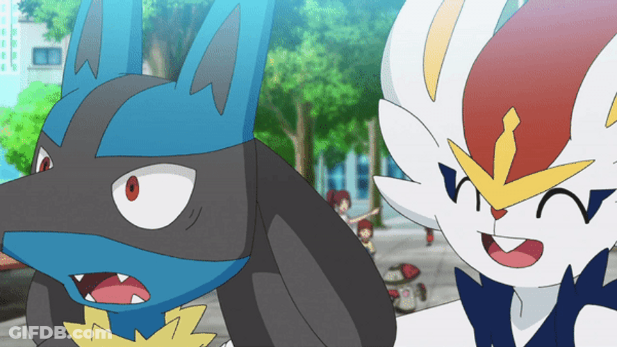 Lucario Gets Patted On The Back Funny GIF